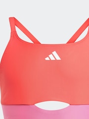 adidas Pink Colorblock X Back Swimsuit - Image 3 of 5