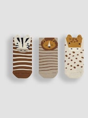 JoJo Maman Bébé 3-Pack Extra Thick Safari Socks - Bild 1 von 5