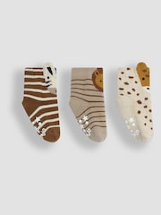 JoJo Maman Bébé 3-Pack Extra Thick Safari Socks - Bild 2 von 5