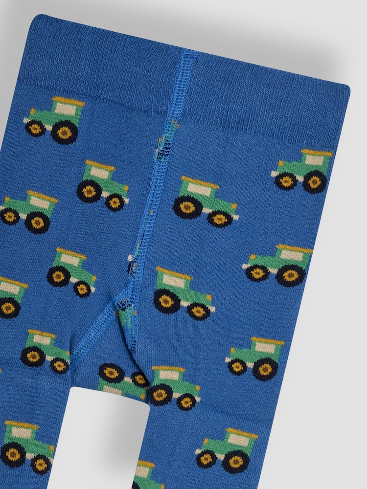 JoJo Maman Bébé Blue Extra Thick Leggings - Image 3 of 3