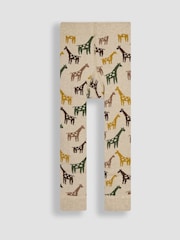 JoJo Maman Bébé Natural Giraffe Extra Thick Leggings - Image 1 of 3