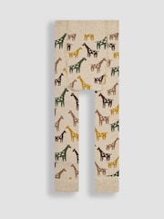 JoJo Maman Bébé Natural Giraffe Extra Thick Leggings - Image 2 of 3