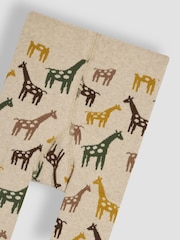 JoJo Maman Bébé Natural Giraffe Extra Thick Leggings - Image 3 of 3