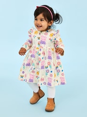 JoJo Maman Bébé Neutral Peppa Pig Printed Button Front Dress - Image 1 of 5