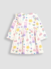 JoJo Maman Bébé Neutral Peppa Pig Printed Button Front Dress - Image 3 of 5