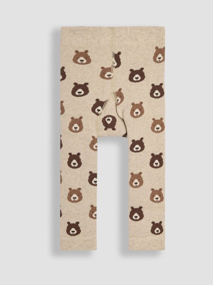 JoJo Maman Bébé Natural Bear Extra Thick Leggings - Image 1 of 3
