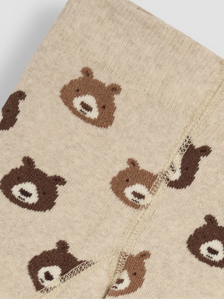 JoJo Maman Bébé Natural Bear Extra Thick Leggings - Image 3 of 3