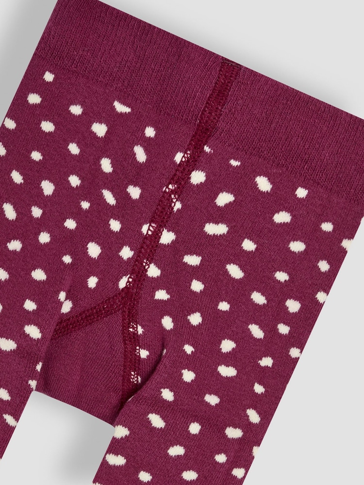 JoJo Maman Bébé Purple Hedgehog Extra Thick Leggings - Image 3 of 3