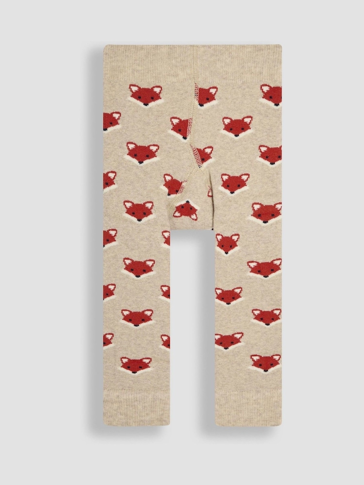 JoJo Maman Bébé Natural Fox Extra Thick Leggings - Image 1 of 3