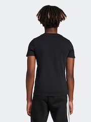 adidas Black Tech Logo Graphic 100% Cotton T-Shirt - Image 4 of 8