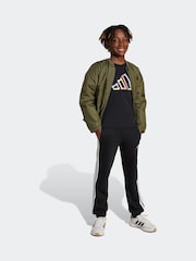 adidas Black Tech Logo Graphic 100% Cotton T-Shirt - Image 5 of 8