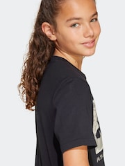 adidas Black Camo Logo 100% Cotton T-Shirt - Image 3 of 5