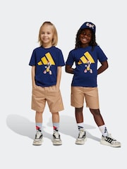 adidas Blue Disney Mickey Mouse Top and Short Set - Image 1 of 5