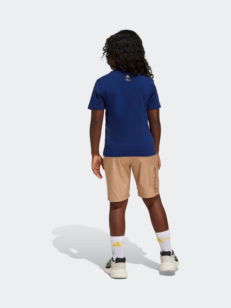 adidas Blue Disney Mickey Mouse Top and Short Set - Image 2 of 5
