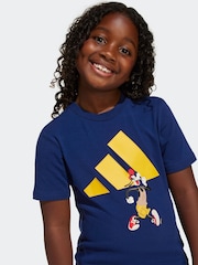 adidas Blue Disney Mickey Mouse Top and Short Set - Image 4 of 5