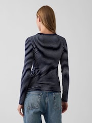 Bande marine - T-shirt Gap modern Manche longue - Image 2 de 4