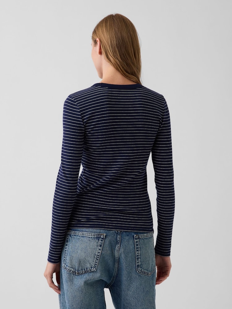 Bande marine - T-shirt Gap modern Manche longue - Image 2 de 4 Bande marine - T-shirt Gap modern Manche longue - Image 2 de 4