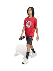 adidas Red Camo Logo 100% Cotton T-Shirt - Image 3 of 8