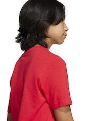 adidas Red Camo Logo 100% Cotton T-Shirt - Image 4 of 8