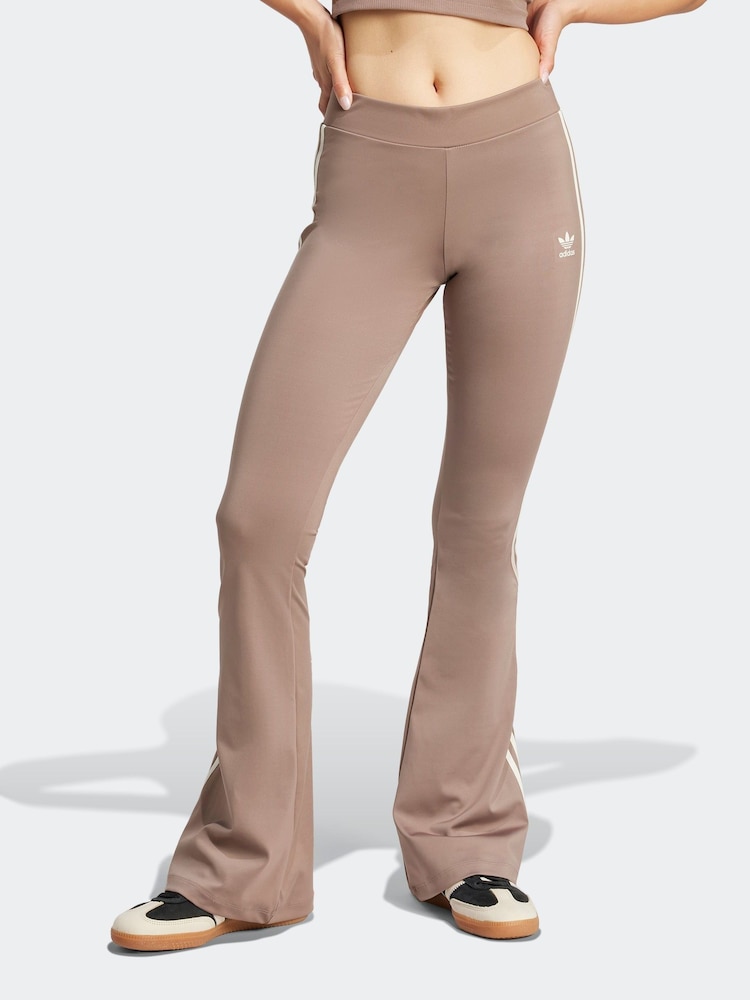 Brązowy - adidas Originals Flared Leggings - Image 9 of 11
