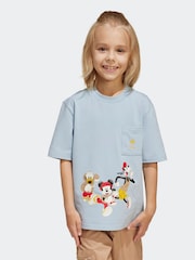 adidas Blue Disney Mickey Mouse and Friends T-Shirt - Image 1 of 8