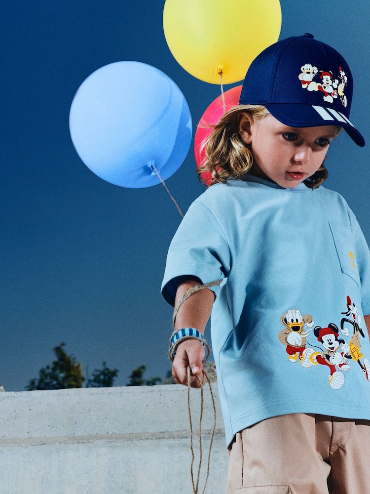 adidas Blue Disney Mickey Mouse and Friends T-Shirt - Image 2 of 8