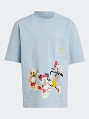 adidas Blue Disney Mickey Mouse and Friends T-Shirt - Image 8 of 8