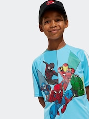 adidas Blue Marvel Spider Man T-Shirt - Image 3 of 5