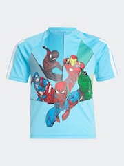 adidas Blue Marvel Spider Man T-Shirt - Image 5 of 5