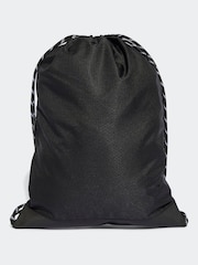 adidas Black 3 Stripe Gymsack - Image 2 of 6