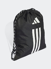 adidas Black 3 Stripe Gymsack - Image 3 of 6