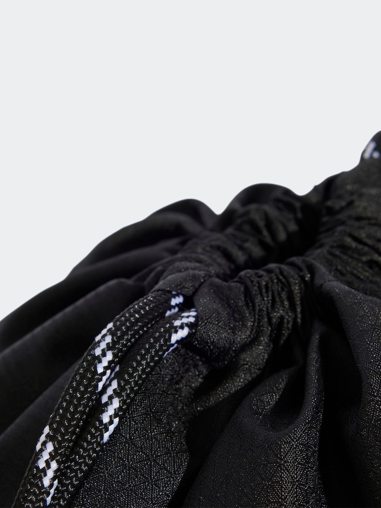 adidas Black 3 Stripe Gymsack - Image 6 of 6