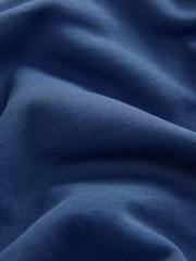 Blue Zip Neck Graphic Sweatshirt - Image 6 of 7