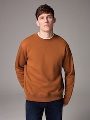 Кольору охри - Rich Jersey круглий виріз світшот - Image 1 of 7