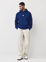 adidas Blue Essentials Feelcozy Fleece Hoodie - Image 2 of 5