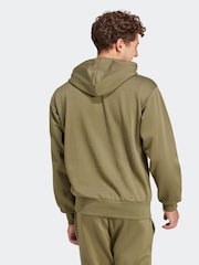 adidas Green Essentials Feelcozy Fleece Hoodie - Image 3 of 6