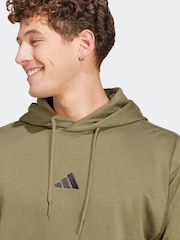 adidas Green Essentials Feelcozy Fleece Hoodie - Image 5 of 6