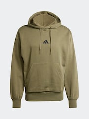 adidas Green Essentials Feelcozy Fleece Hoodie - Image 7 of 7