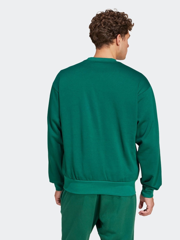 adidas Green Essentials Feelcozy Fleece Sweatshirt - Image 2 of 6