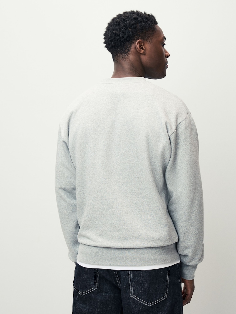 Grijs - adidas Essentials Feelcozy Fleece Sweatshirt - Image 3 of 5