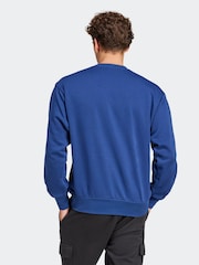 Blå - adidas Essentials Feelcozy Fleece Tröja - Bild 10 av 14