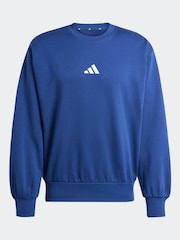 Blå - adidas Essentials Feelcozy Fleece Tröja - Bild 14 av 14