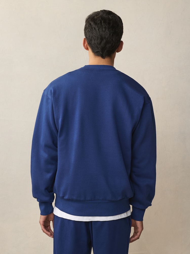 Синій - adidas Essentials Feelcozy Fleece світшот - Image 8 of 14