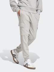 adidas Grey Essentials Feelcosy Fleece Cargo Joggers - Image 1 of 6