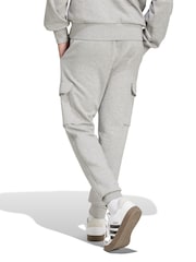 adidas Grey Essentials Feelcosy Fleece Cargo Joggers - Image 7 of 8