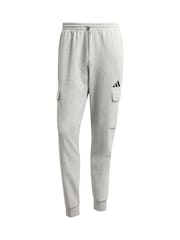 adidas Grey Essentials Feelcosy Fleece Cargo Joggers - Image 8 of 8