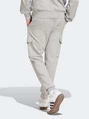 adidas Grey Essentials Feelcosy Fleece Cargo Joggers - Image 2 of 6