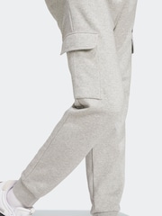 adidas Grey Essentials Feelcosy Fleece Cargo Joggers - Image 4 of 6