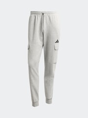 adidas Grey Essentials Feelcosy Fleece Cargo Joggers - Image 6 of 6