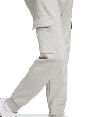 adidas Grey Essentials Feelcosy Fleece Cargo Joggers - Image 3 of 8